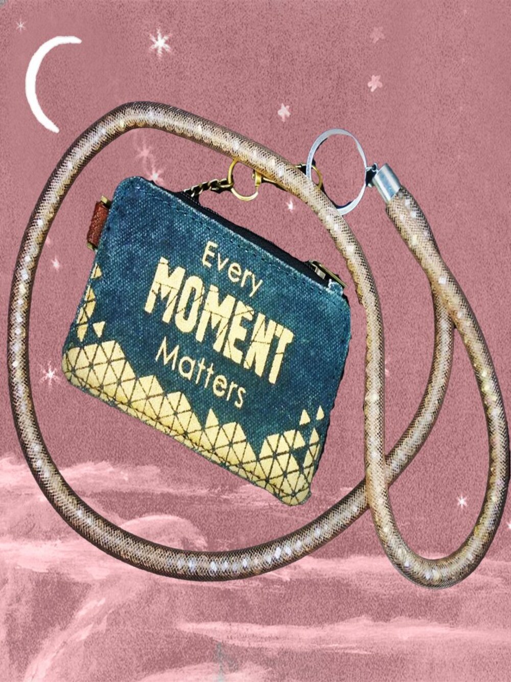 Fancy Lanyard Wallet Mona B ID Holder, Sparkly Chain--Limited Time Sale